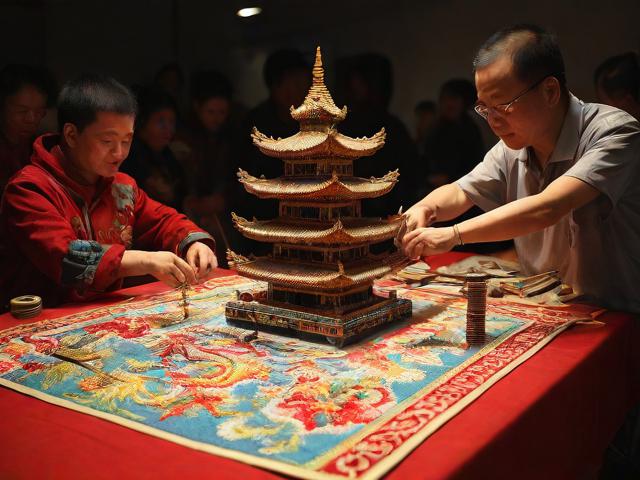 九游体育网站_ 传统技艺“宝塔滚绣”比赛，文化融合的视觉盛宴