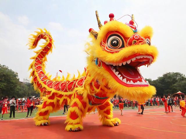 九游体育网站_ 传统民俗龙舞运动会，文化与运动的完美结合，运动会舞龙表演视频